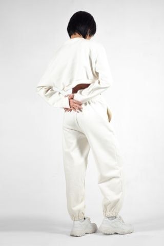 Áo Croptop Nữ UNIQ Vải Nỉ Cổ Chữ V