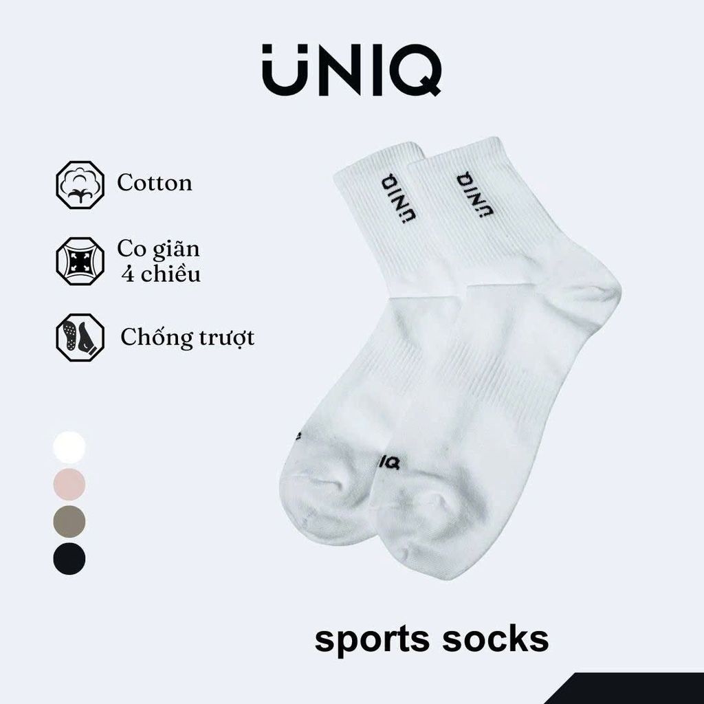 Tất Thể Thao UNIQ Cổ Cao Mềm Mại Thoáng Khí