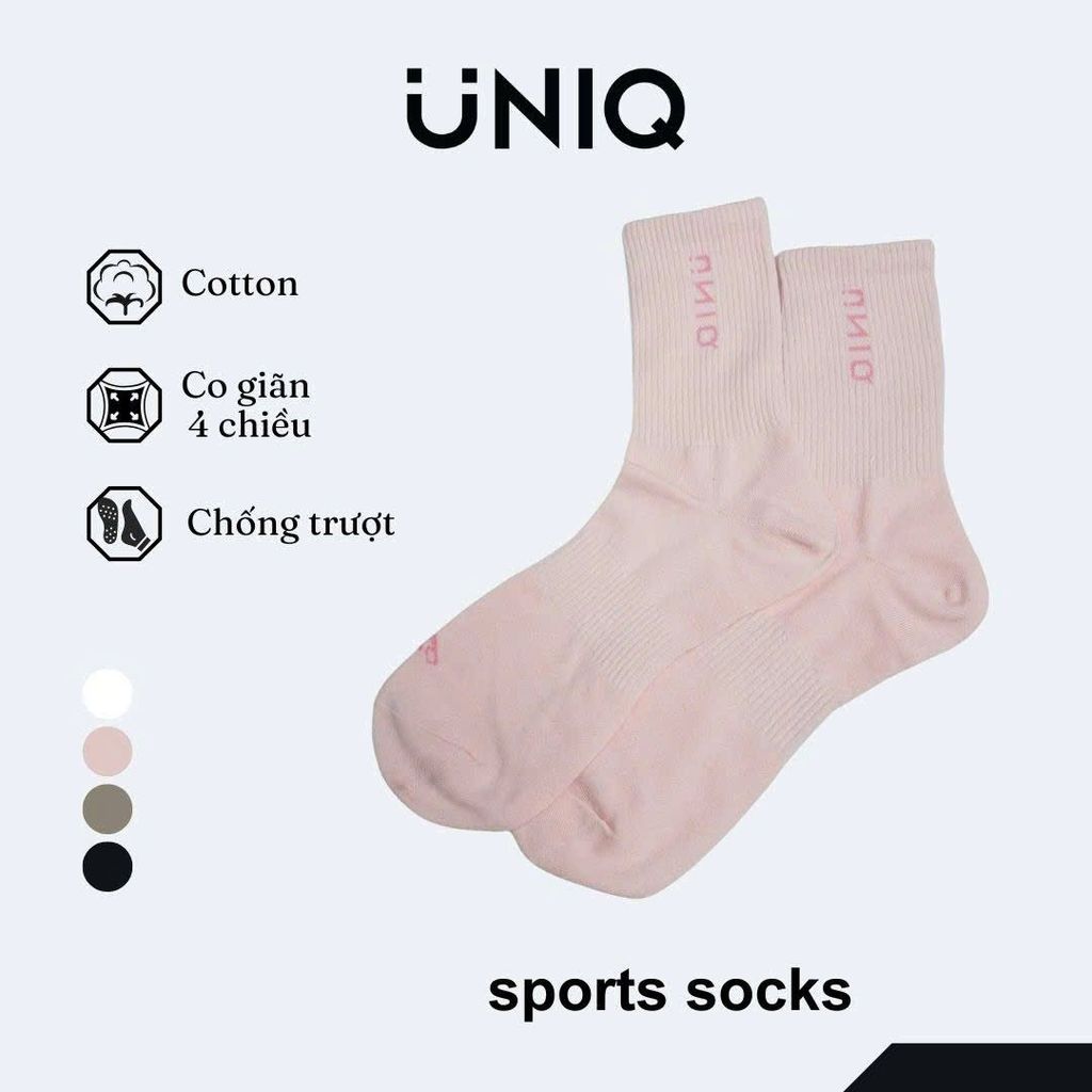 Tất Thể Thao UNIQ Cổ Cao Mềm Mại Thoáng Khí