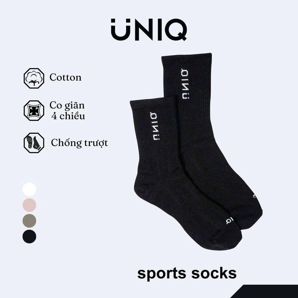 Tất Thể Thao UNIQ Cổ Cao Mềm Mại Thoáng Khí