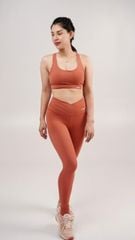 Bộ Đồ Tập Gym Yoga Nữ UNIQ Cool Peel - Áo Spider & Quần Legging Cạp Chéo