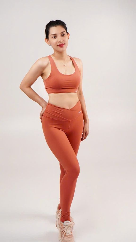 Bộ Đồ Tập Gym Yoga Nữ UNIQ Cool Peel - Áo Spider & Quần Legging Cạp Chéo
