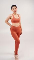 Bộ Đồ Tập Gym Yoga Nữ UNIQ Cool Peel - Áo Spider & Quần Legging Cạp Chéo
