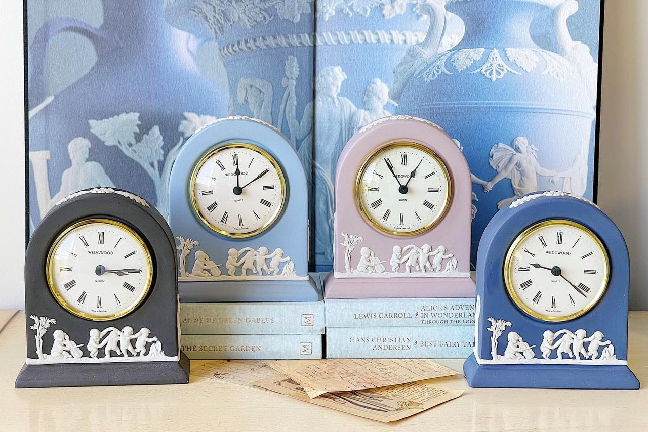 Wedgwood Jasper Clocks Wild Strawberries Store