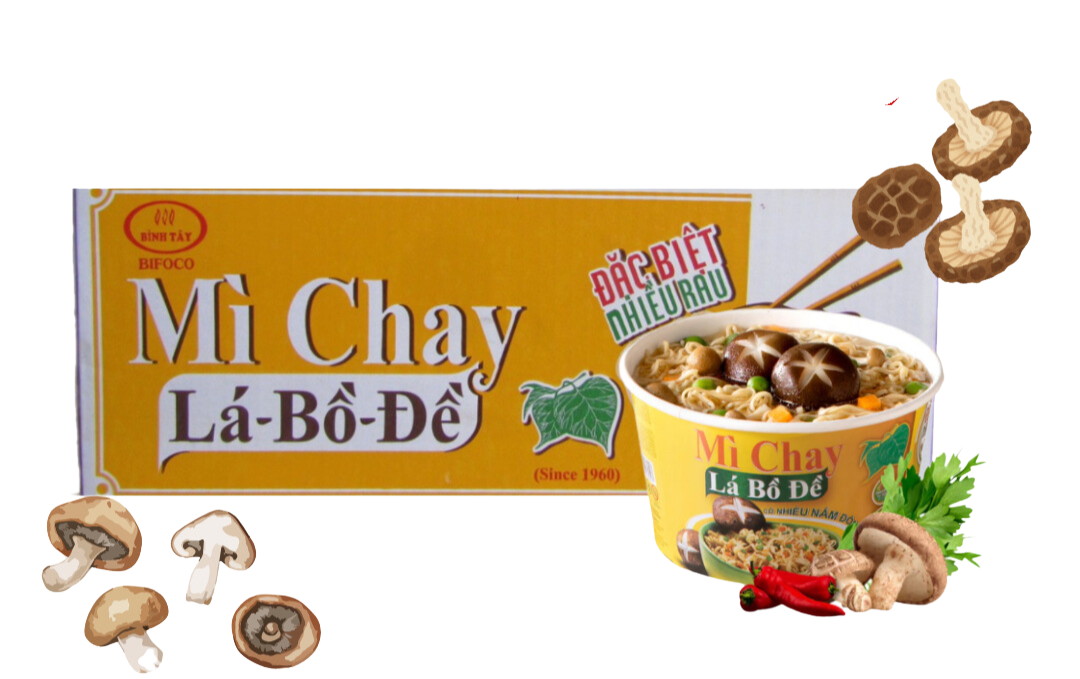  Thùng 6 Tô Mì Chay - Lá Bồ Đề 