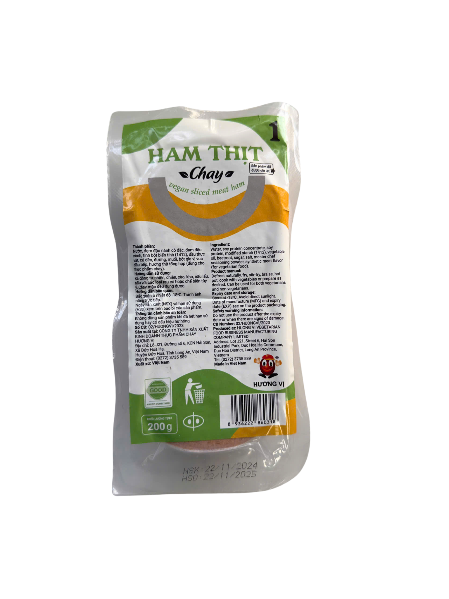  Ham thịt chay cắt lát - Hương Vị 