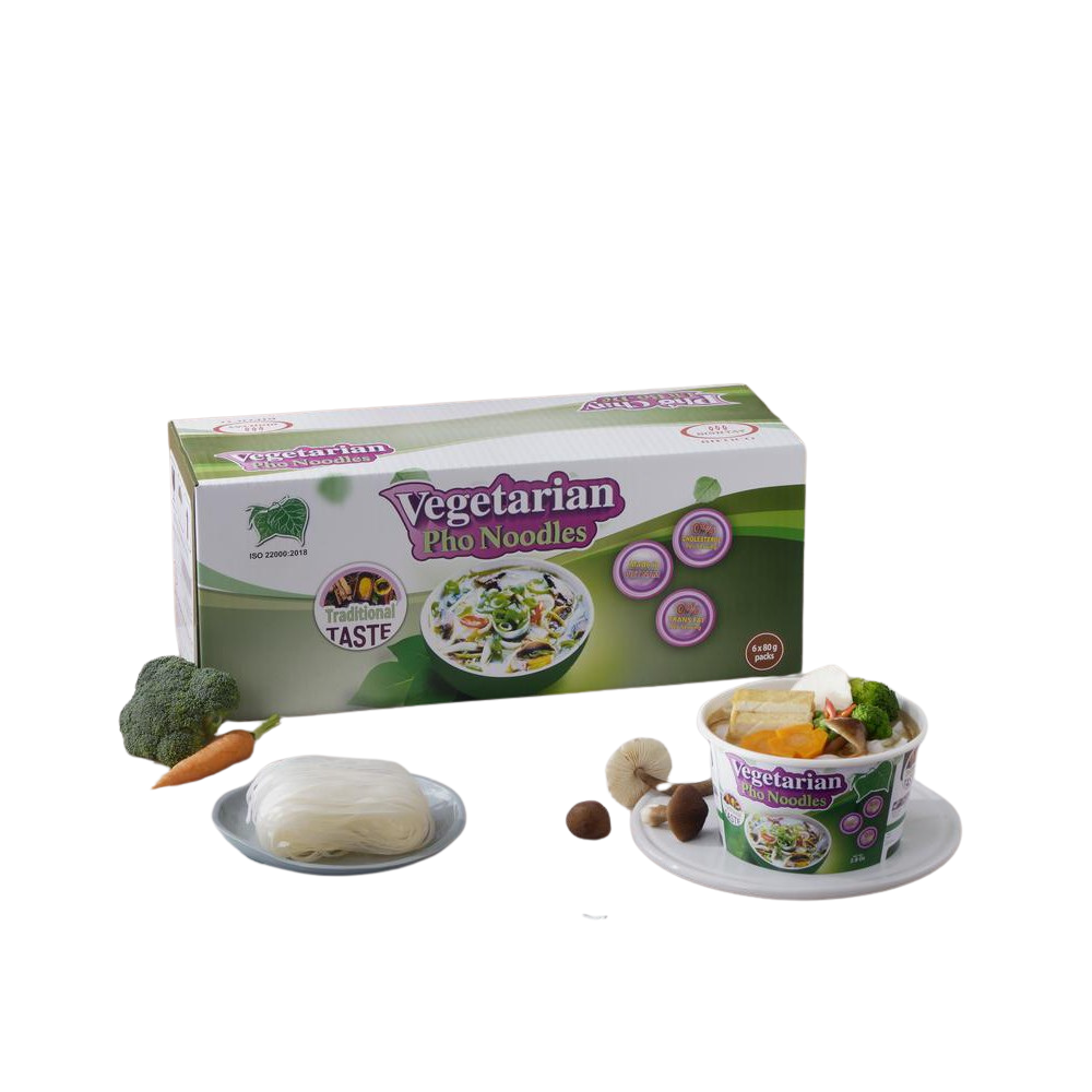  Thùng 6 Tô Phở Chay 80G - Lá Bồ Đề 