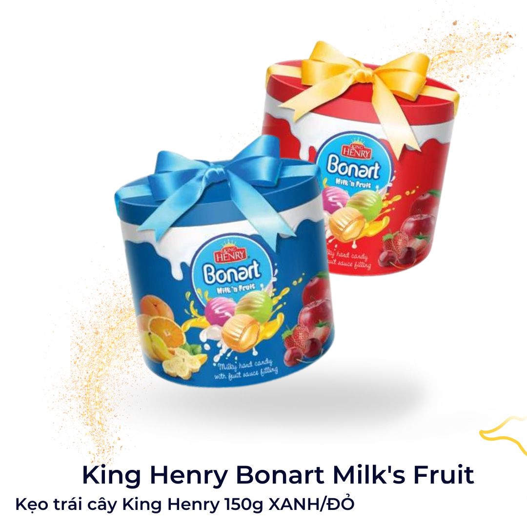  Kẹo Trái Cây King Henry Bonart Milk N Fruit 