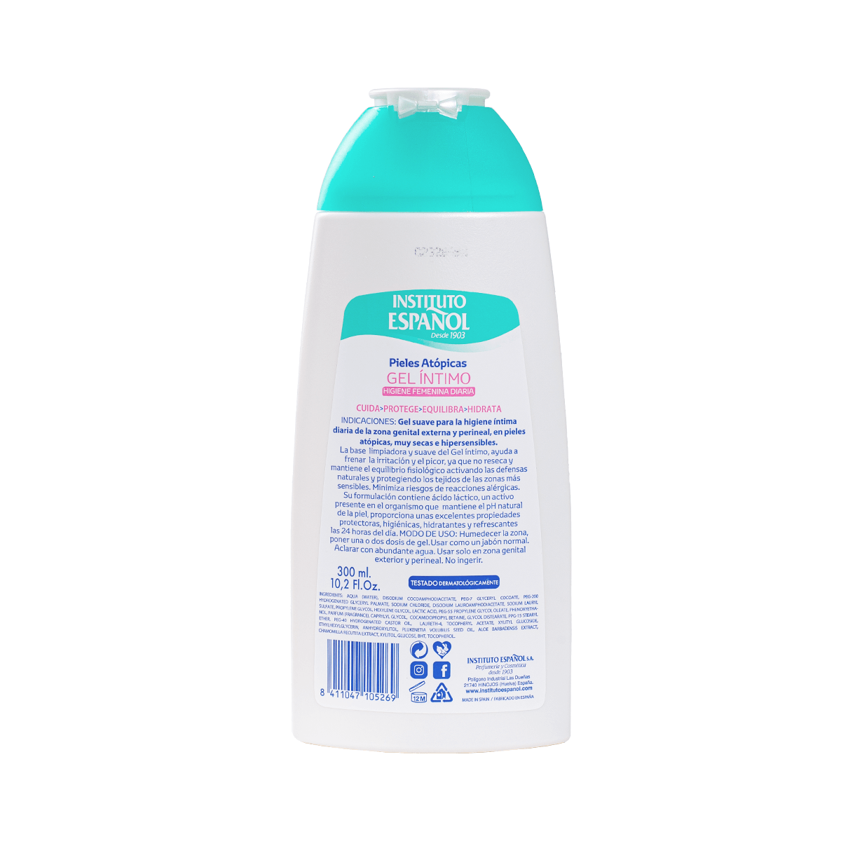  Dung Dịch Vệ Sinh Dành Cho Cả Nam Và Nữ Instituto Espanol Pieles Atopicas Gel Intimo 300ml 