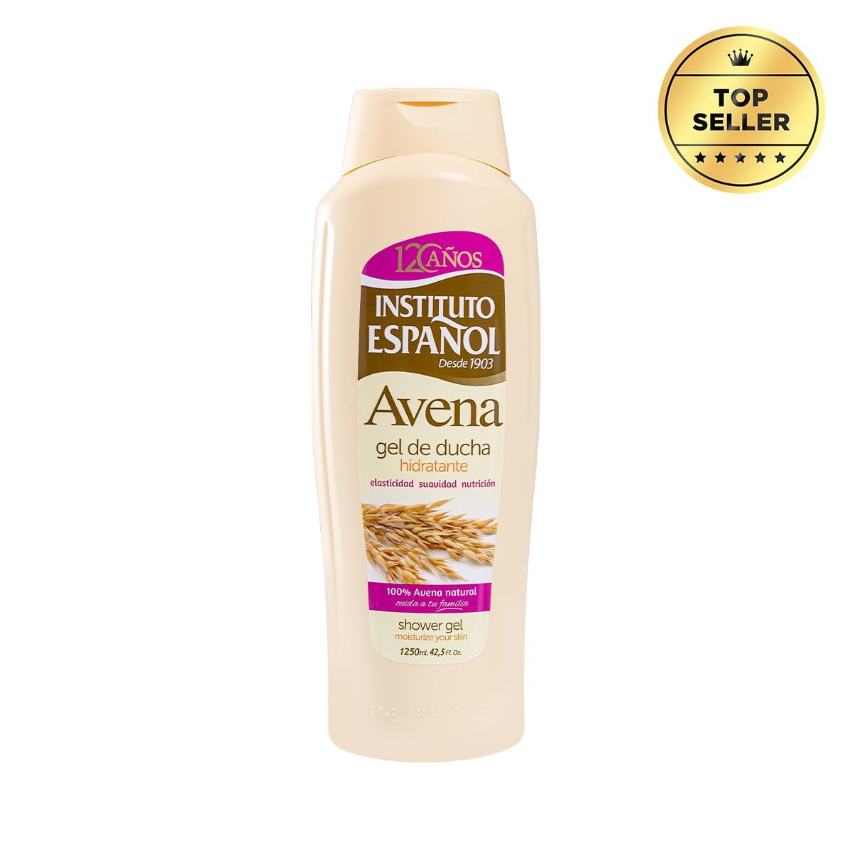  Gel tắm Yến Mạch Hỗ trợ cải thiện sắc tố, cấp ẩm dịu nhẹ Instituto Espanol Avena Shower Gel 1250ml 