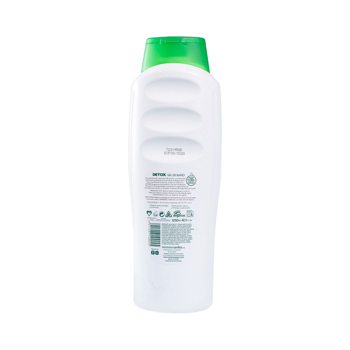  Gel tắm hỗ trợ detox, hỗ trợ da sáng mịn rạng rỡ hương trái cây Instituto Espanol Detox Shower Gel 1250ml 