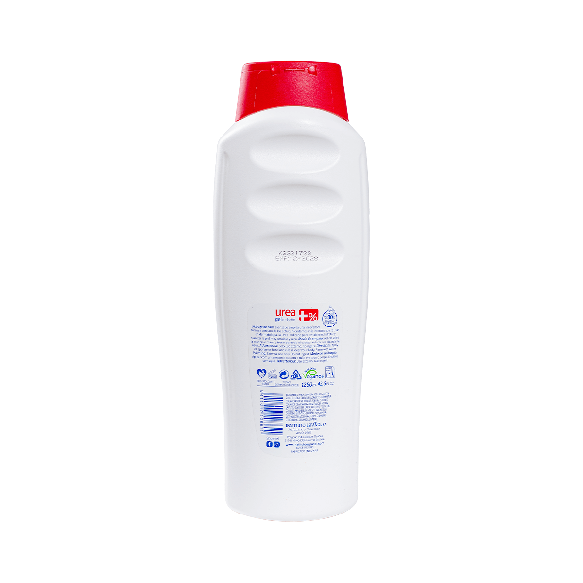  Gel Tắm 10% Urea Hỗ Trợ Dưỡng Ẩm, Làm Sạch Sâu cho da nhạy cảm Instituto Espanol Urea Shower Gel 1250ml 