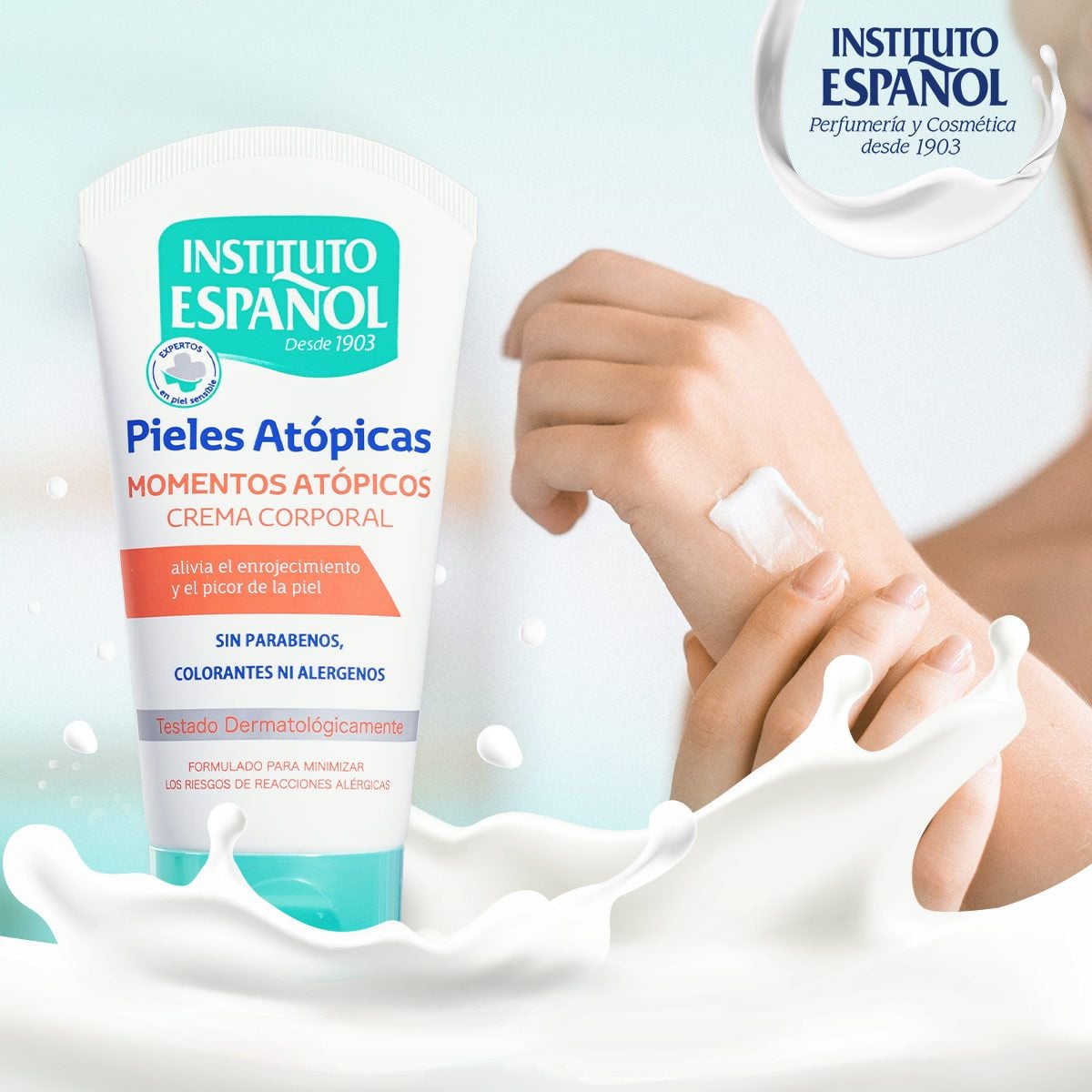  Kem Dưỡng Thể Cấp Ẩm Không Bết Dính Cho Da Nhạy Cảm Instituto Espanol Pieles Atopic Cream 150ml 