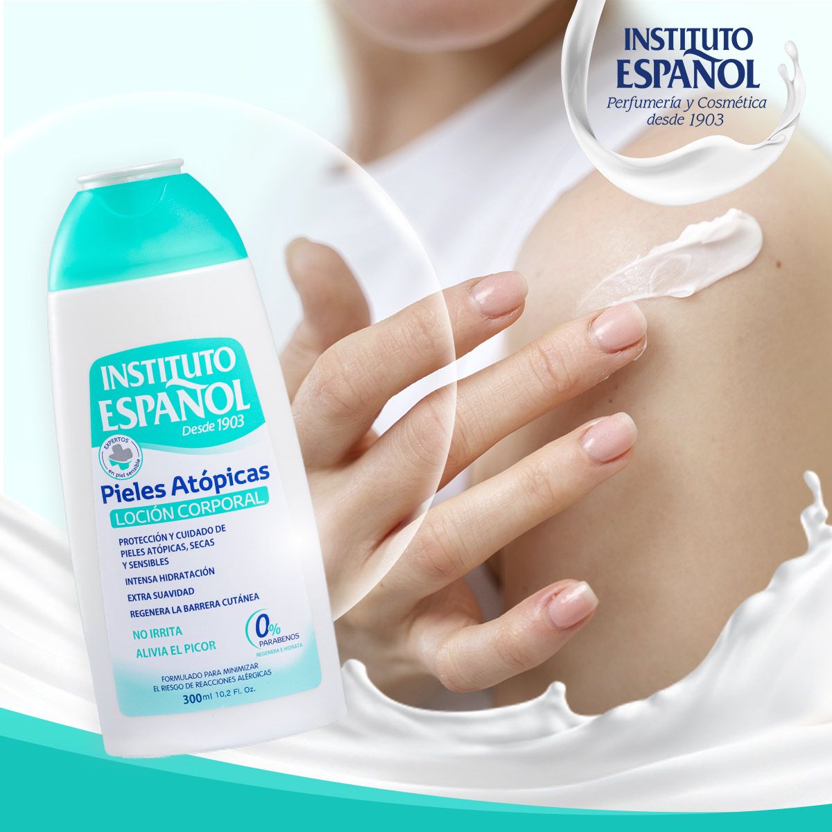  Sữa Dưỡng Thể Hỗ Trợ Cấp Ẩm, Làm Mịn Cho Da Nhạy Cảm Instituto Espanol Pieles Atopic Lotion 300ml 