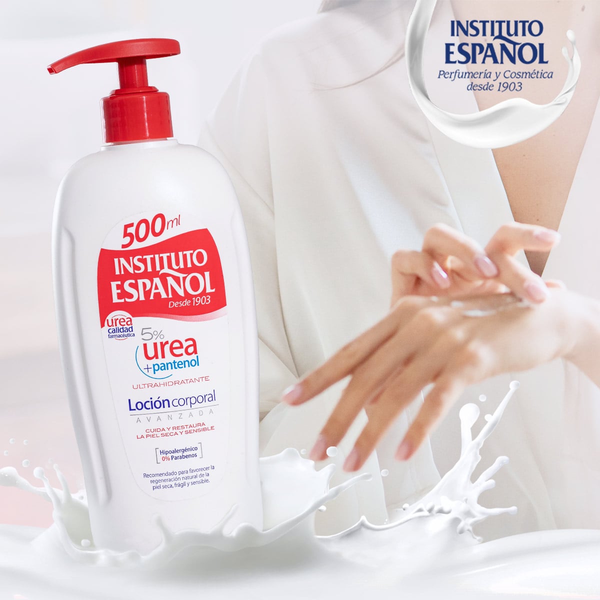 Lotion dưỡng ẩm Instituto Espanol Urea Lotion 5 Urea+Panthenol 500ml