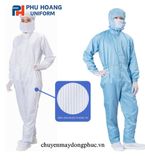  BỘ ĐỒ PHÒNG SẠCH CHỐNG TĨNH ĐIỆN LIỀN MŨ 001 