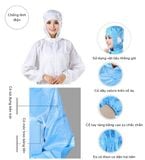  BỘ ĐỒ PHÒNG SẠCH CHỐNG TĨNH ĐIỆN LIỀN MŨ 001 