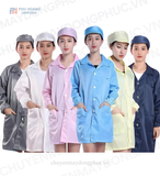  ÁO CHOÀNG PHÒNG SẠCH CHỐNG TĨNH ĐIỆN NGÀNH THỦY SẢN 001 