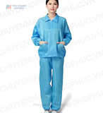  BỘ QUẦN ÁO CHỐNG TĨNH ĐIỆN NGÀNH THỦY SẢN 001 