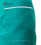  TẠP DỀ MÀU XANH LÁ VIỀN TRẮNG MAY SẴN 