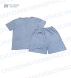  BỘ QUẦN ÁO SPA NÚT SAU LƯNG MÀU XÁM MAY SẴN 003 