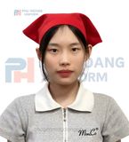  NÓN PHỤC VỤ TAM GIÁC MAY SẴN MÀU ĐỎ 