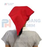  NÓN PHỤC VỤ TAM GIÁC MAY SẴN MÀU ĐỎ 