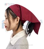  NÓN PHỤC VỤ TAM GIÁC MAY SẴN MÀU ĐỎ ĐÔ 