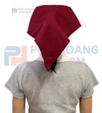  NÓN PHỤC VỤ TAM GIÁC MAY SẴN MÀU ĐỎ ĐÔ 