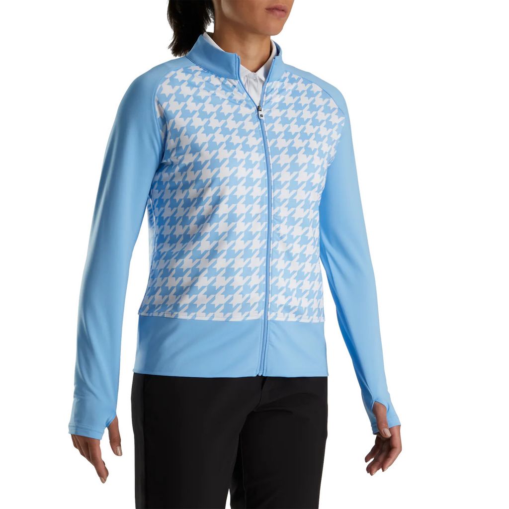 87334 Áo FJ Full Zip Houndstooth Print Midlayer