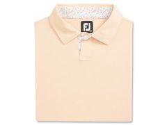 31384 Áo FJ Solid Stretch Pique with Floral Trim