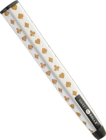 Grip Putter Sweet Rollz Monte Carlo - White with gold playing cards