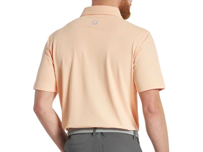 31384 Áo FJ Solid Stretch Pique with Floral Trim