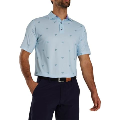 82333 Áo FJ Thistle Print Lisle