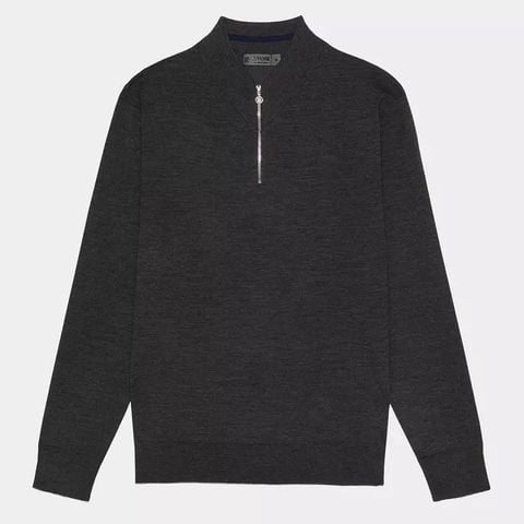 G4MS23S200 STONE HEATHER ÁO G-Fore QUARTER ZIP SWEATER