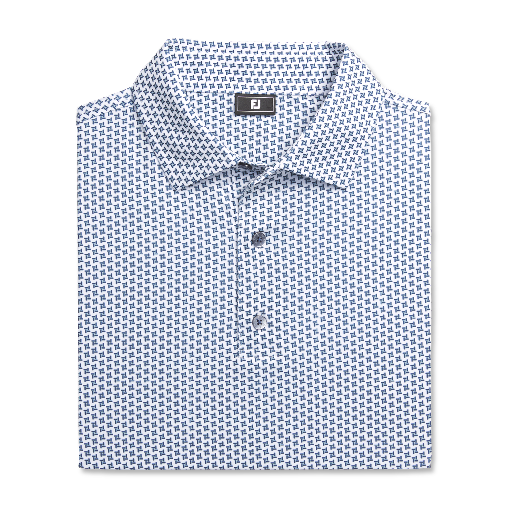 32570 Áo FJ Houndstooth Geo Lisle, Spread Collar