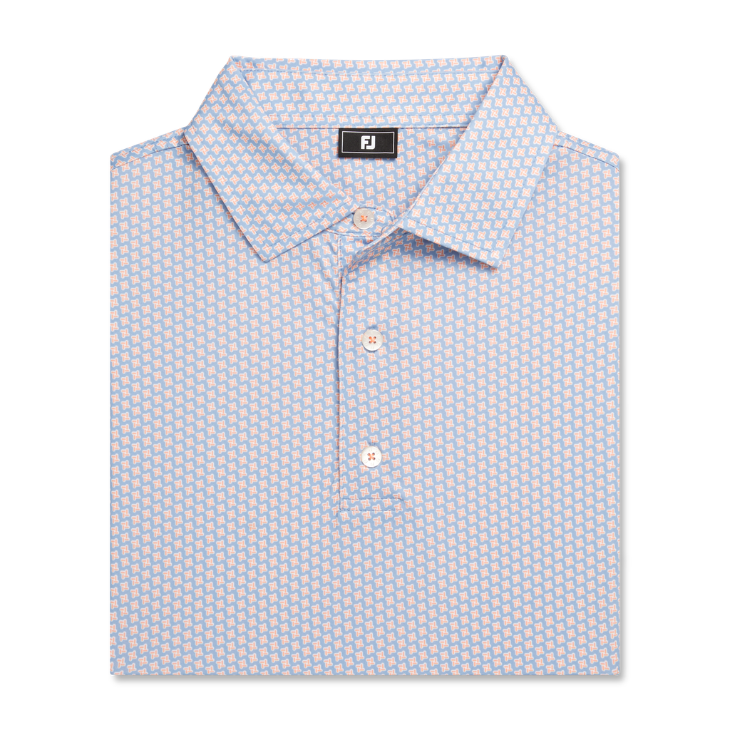 32571 Áo FJ Houndstooth Geo Lisle, Spread Collar