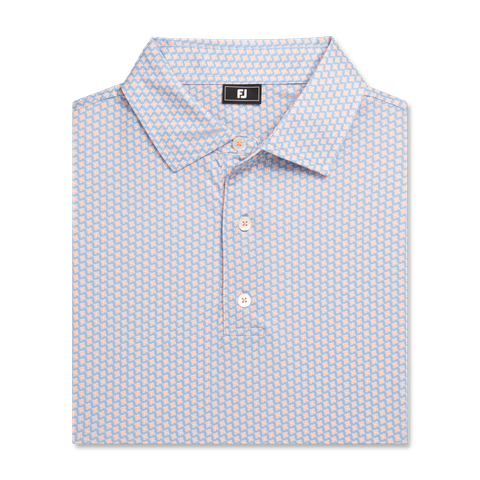 32571 Áo FJ Houndstooth Geo Lisle, Spread Collar