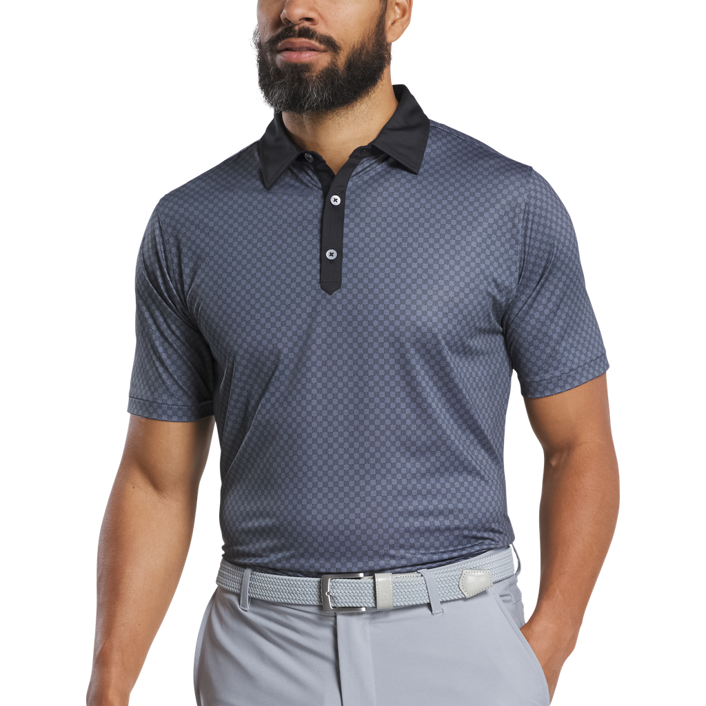 32577 Áo FJ Checker Jacquard, Self Collar