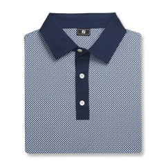 32582 Áo FJ Lattice Print Lisle, Self Collar