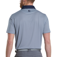 32582 Áo FJ Lattice Print Lisle, Self Collar