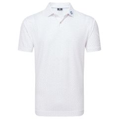 32590 Áo FJ Bounce Print Stretch Pique, Self Collar