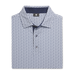 32593 Áo FJ Citrus Print Lisle, Self Collar