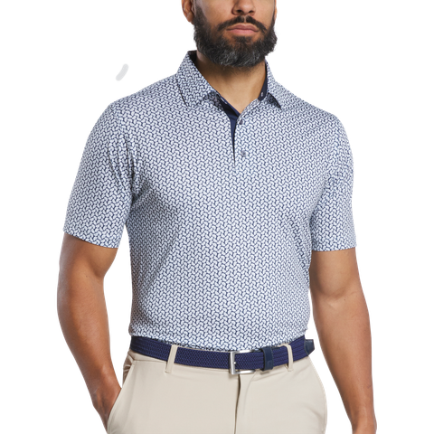 32593 Áo FJ Citrus Print Lisle, Self Collar