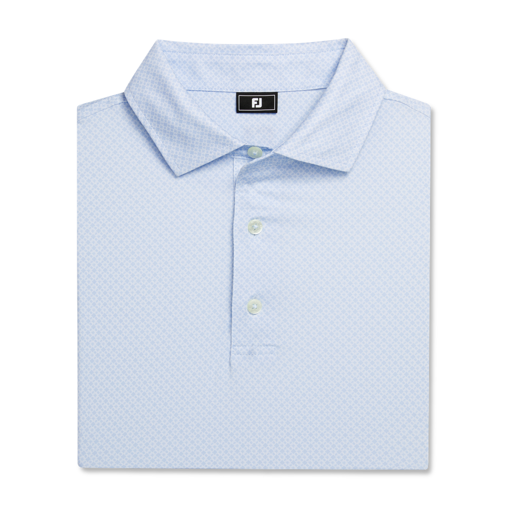 32595 Áo FJ Loop Print Lisle, Spread Collar