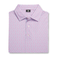 32598 Áo FJ Floral Sketch Print Lisle, Self Collar