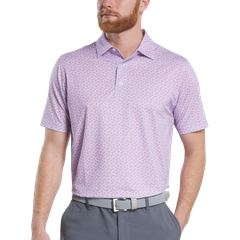 32598 Áo FJ Floral Sketch Print Lisle, Self Collar