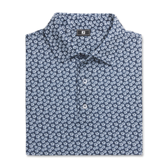 32599 Áo FJ Floral Sketch Print Lisle, Self Collar