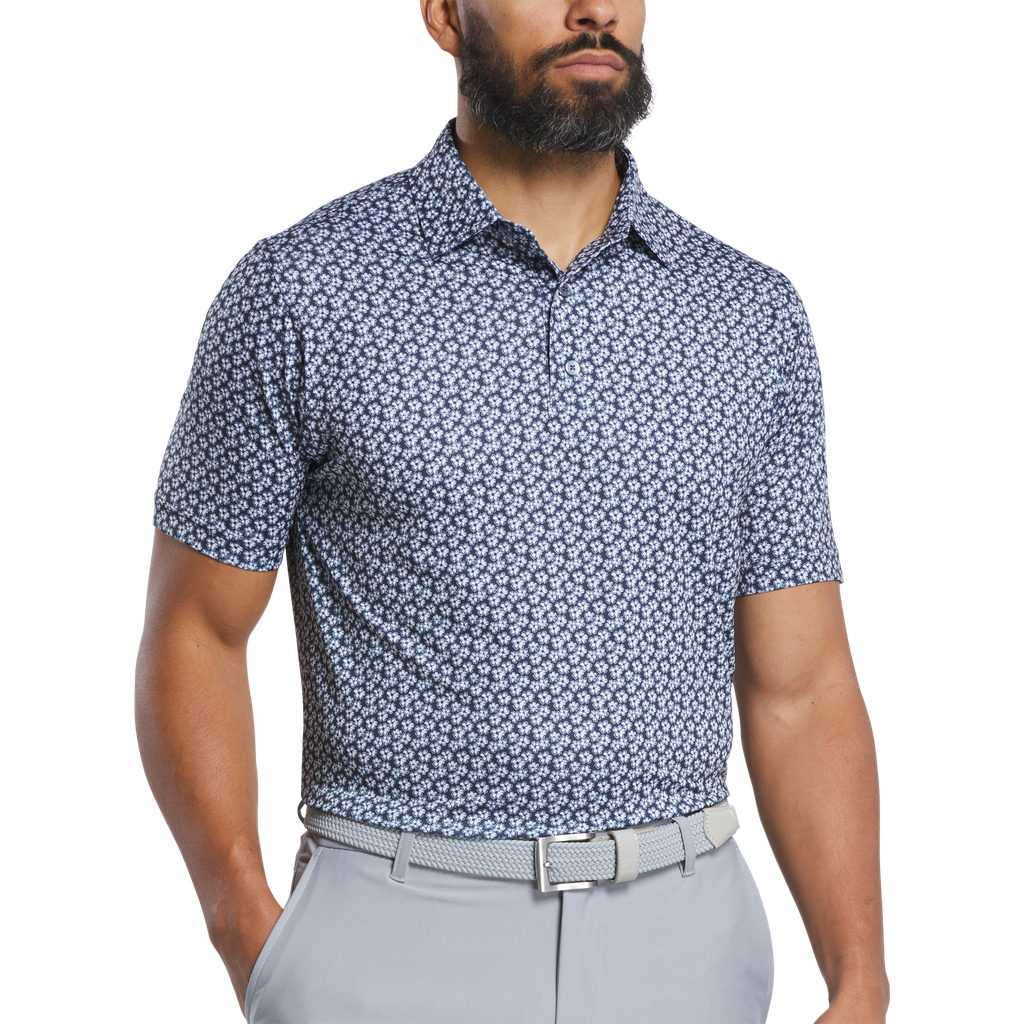 32599 Áo FJ Floral Sketch Print Lisle, Self Collar