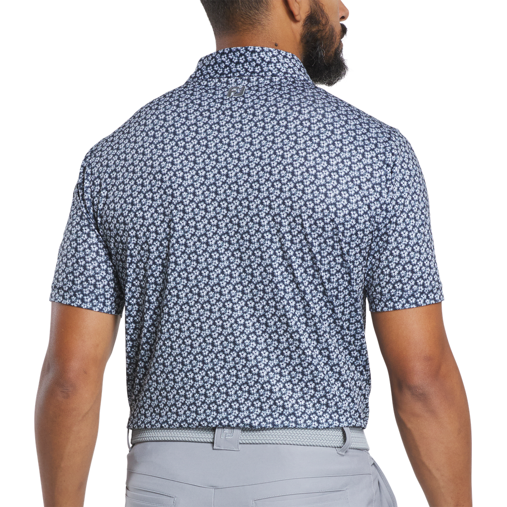 32599 Áo FJ Floral Sketch Print Lisle, Self Collar